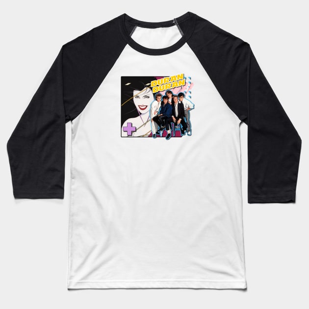 Duran Duran Rio Baseball T-Shirt by David Hurd Designs